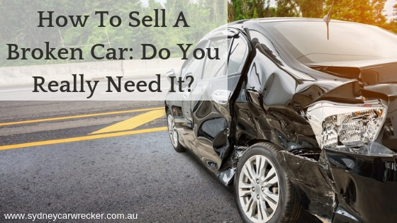 how to sell a broken down car